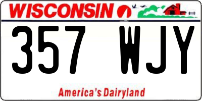WI license plate 357WJY