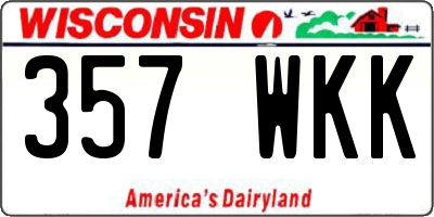 WI license plate 357WKK