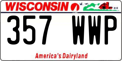 WI license plate 357WWP