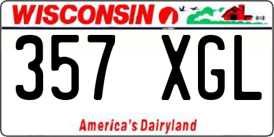 WI license plate 357XGL