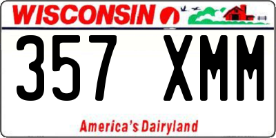 WI license plate 357XMM
