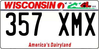 WI license plate 357XMX