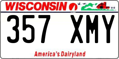 WI license plate 357XMY