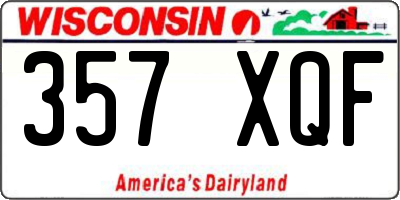WI license plate 357XQF