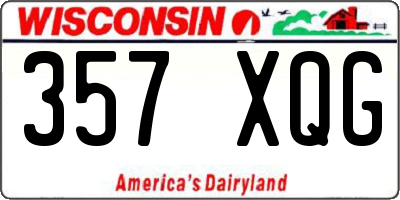 WI license plate 357XQG