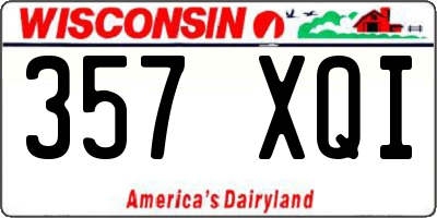 WI license plate 357XQI