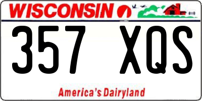 WI license plate 357XQS