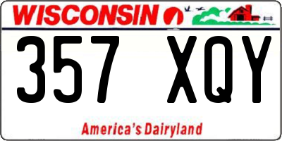 WI license plate 357XQY