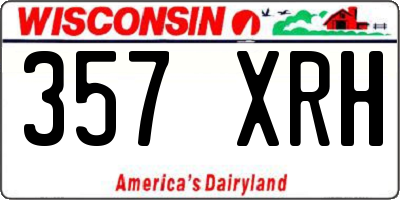 WI license plate 357XRH