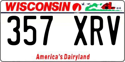WI license plate 357XRV