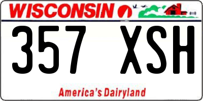 WI license plate 357XSH