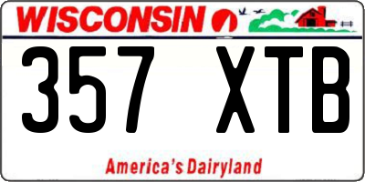 WI license plate 357XTB