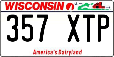WI license plate 357XTP