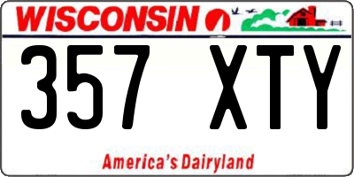 WI license plate 357XTY