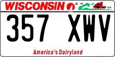 WI license plate 357XWV