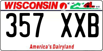 WI license plate 357XXB