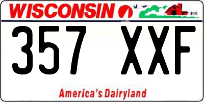 WI license plate 357XXF