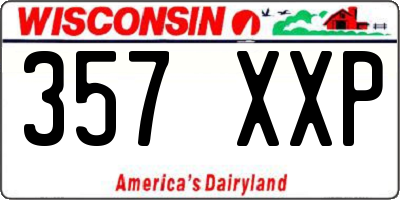 WI license plate 357XXP