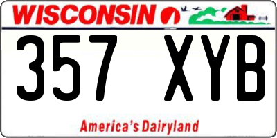 WI license plate 357XYB