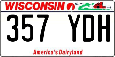 WI license plate 357YDH