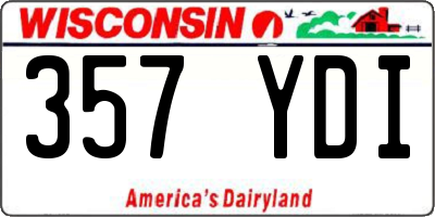 WI license plate 357YDI