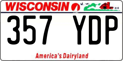 WI license plate 357YDP