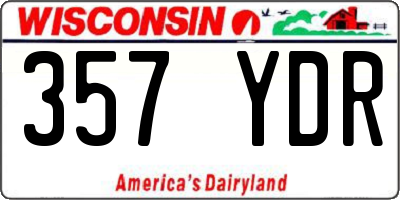 WI license plate 357YDR