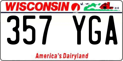 WI license plate 357YGA