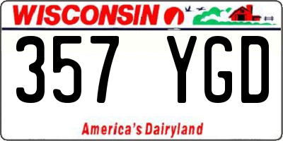 WI license plate 357YGD