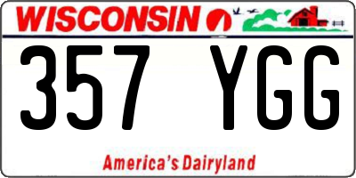 WI license plate 357YGG