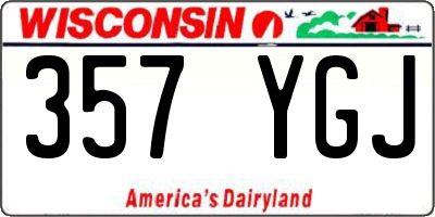 WI license plate 357YGJ