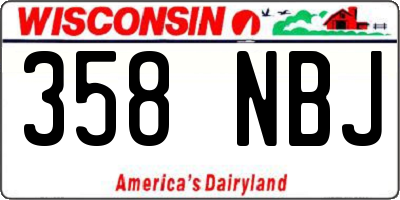 WI license plate 358NBJ