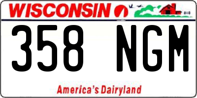 WI license plate 358NGM