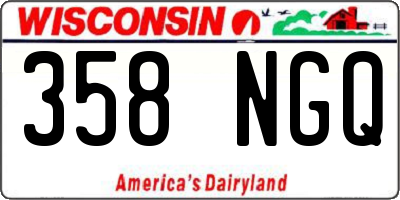 WI license plate 358NGQ
