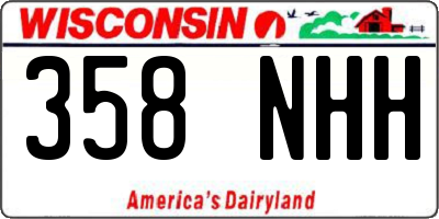 WI license plate 358NHH