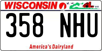 WI license plate 358NHU