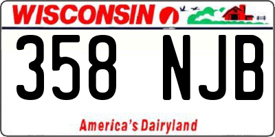 WI license plate 358NJB