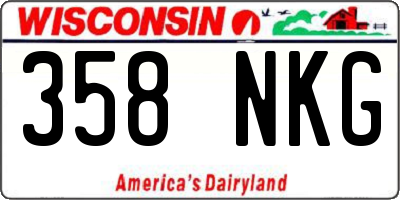 WI license plate 358NKG