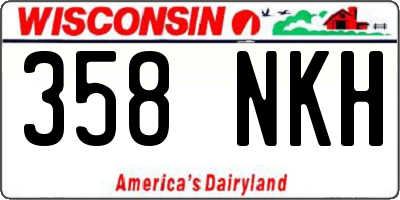 WI license plate 358NKH