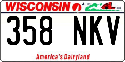 WI license plate 358NKV