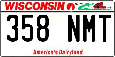 WI license plate 358NMT