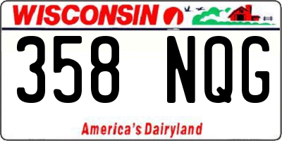 WI license plate 358NQG