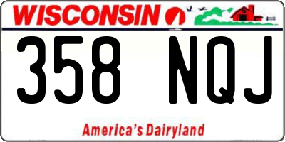 WI license plate 358NQJ