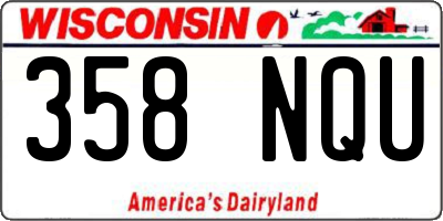 WI license plate 358NQU