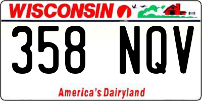 WI license plate 358NQV