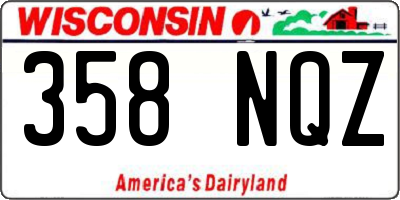 WI license plate 358NQZ