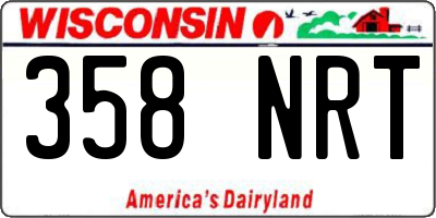 WI license plate 358NRT