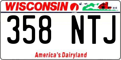 WI license plate 358NTJ