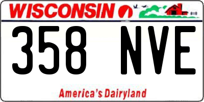 WI license plate 358NVE