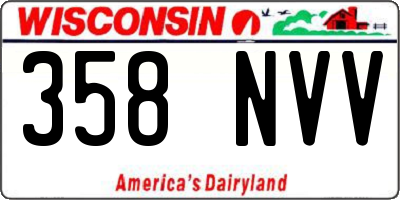 WI license plate 358NVV